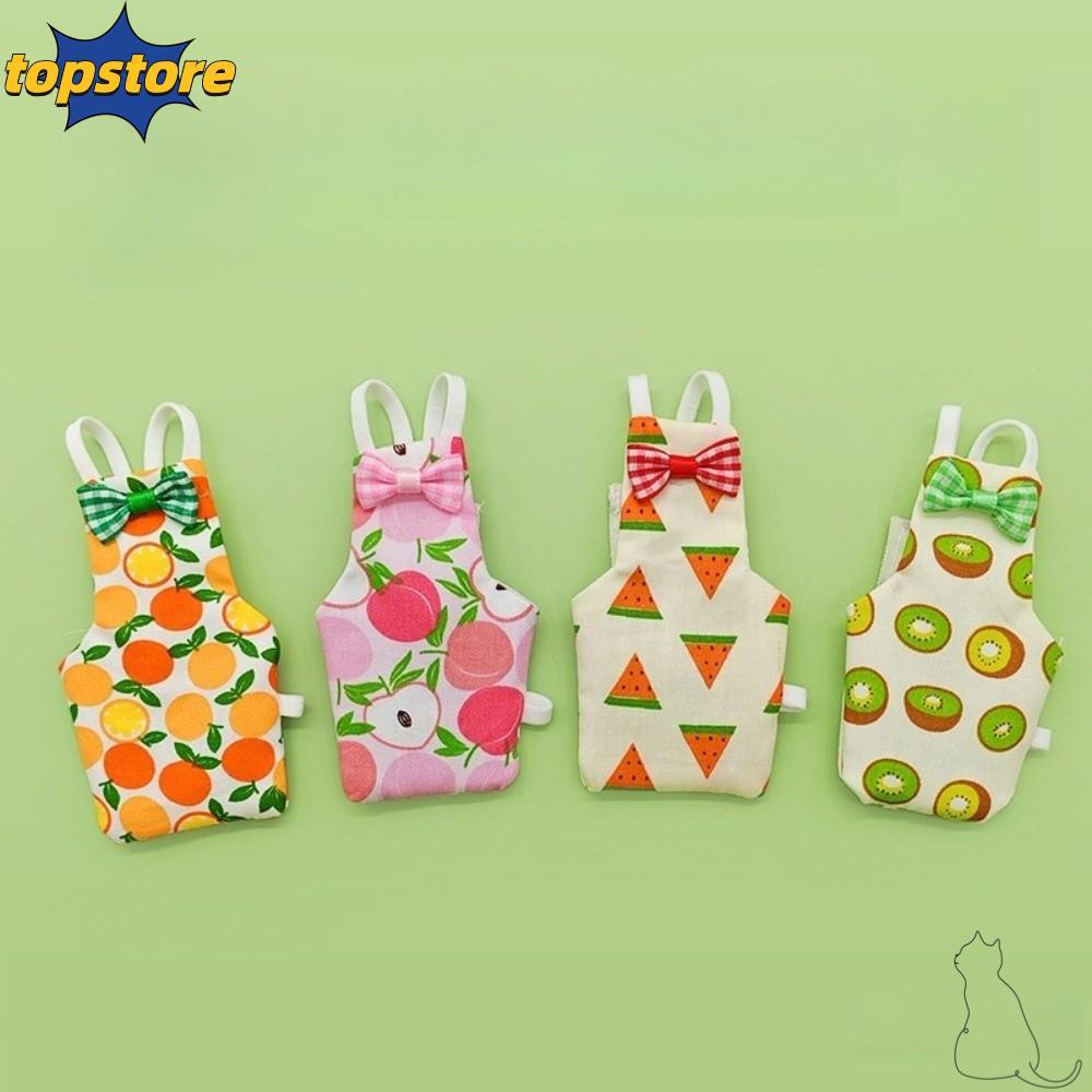 TOPSTORED Parrot Diaper, Breathable Bowtie Parrot Flight Suit,  Washable Keep Birds Clean Colorful Fruit Pet Bird Clothes Daily Wear