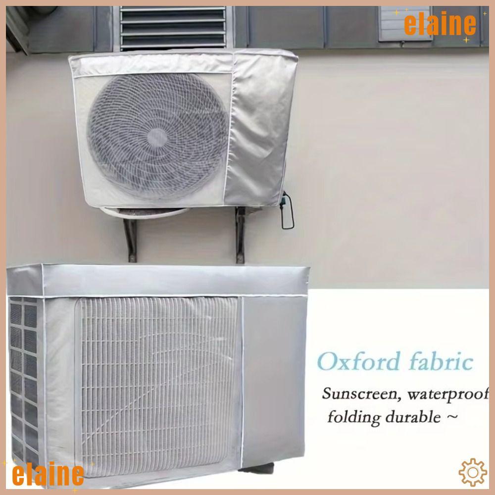 ELAINE Air Conditioner Cover, Multisize Dustproof Air Conditioner Protective,  Silver Air Conditioner Heat-insulating Outdoor