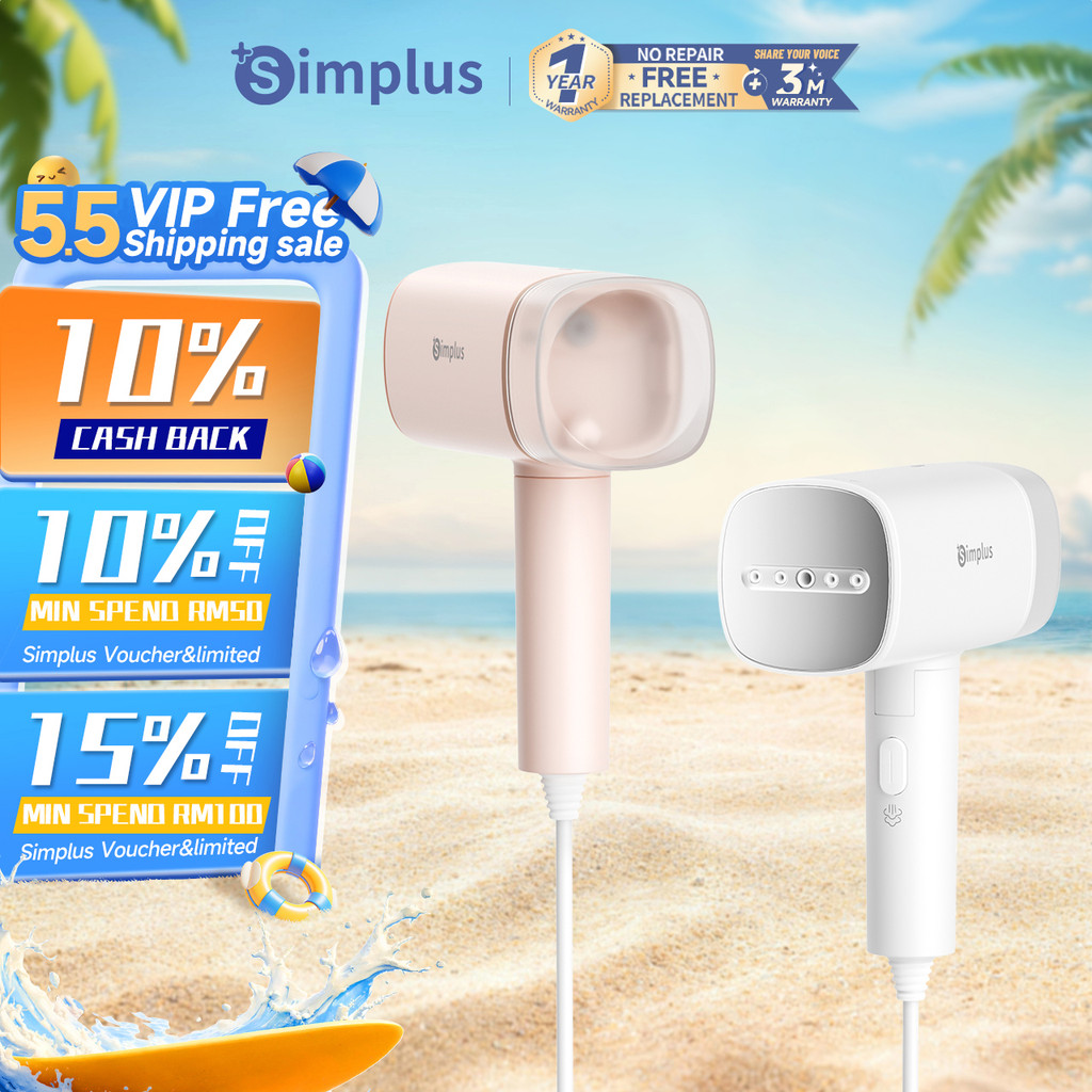 Simplus Handheld Garment Steamer丨1200W High Power丨180ml Water Tank丨Foldable Portable Dual Use GTJH020