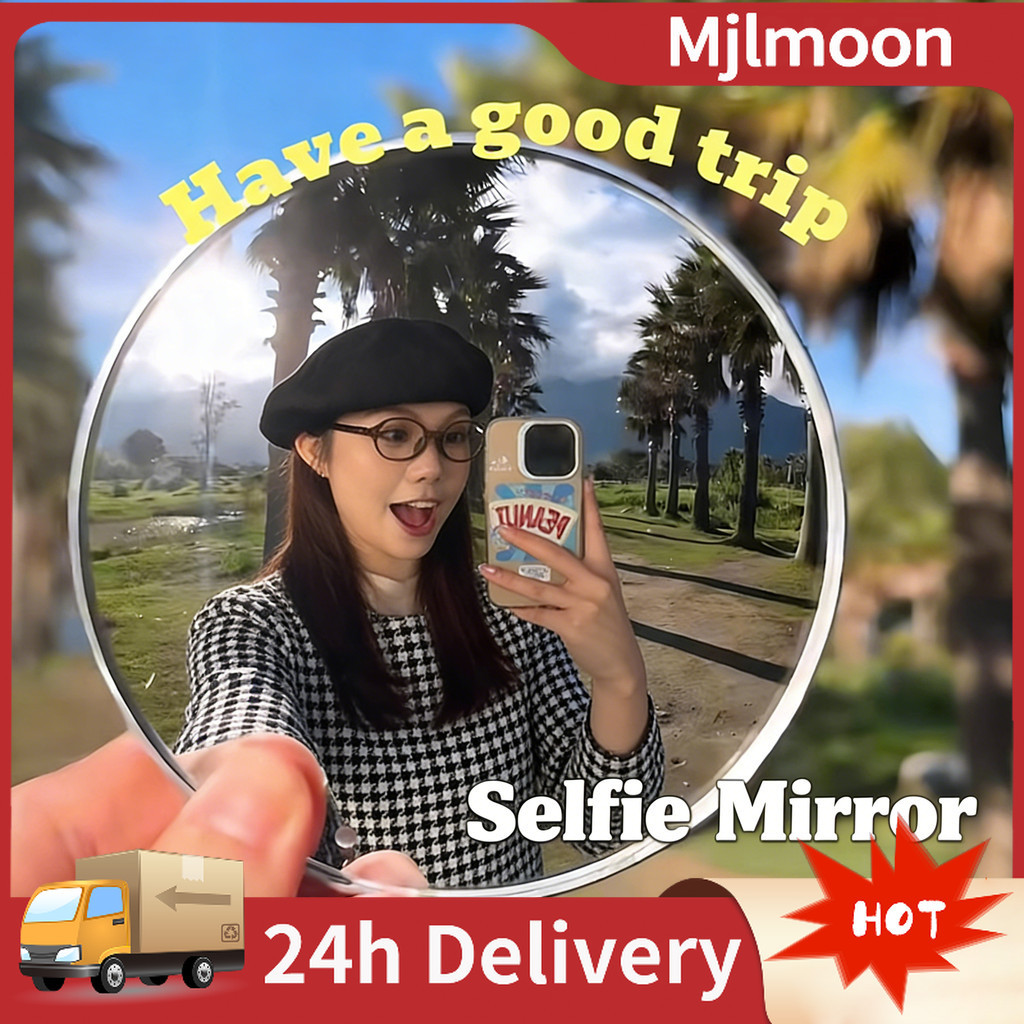 Convex Selfie Mirror Travel Mirror Handheld Wide-Angle Makeup Couples Friends Photography