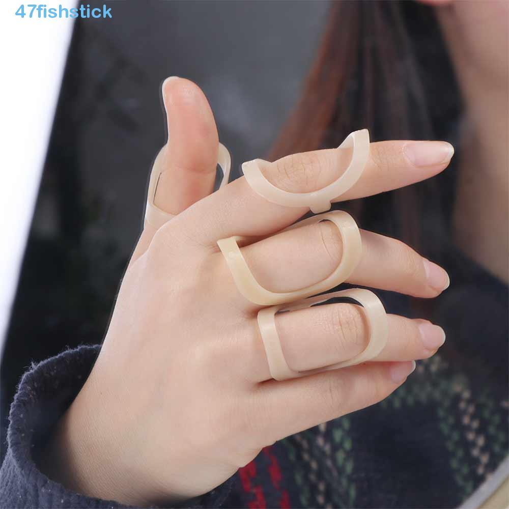 FISHSTICK Finger Splint Support, Finger Cuff Waterproof Oval Finger Splint, Protector Finger Ring Sleeve Skin Oval Finger Joint Stabilizer Tendon Release
