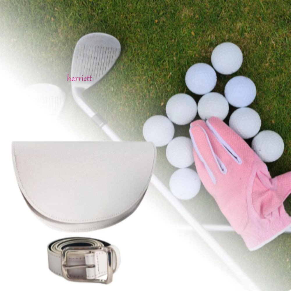 HARRIETT Golf Rangefinder Bag, PU Leather Range Finder Golf Waist Bag, Universal with Belt Fashion Ball Storage Golf Rangefinder Case Golf Course