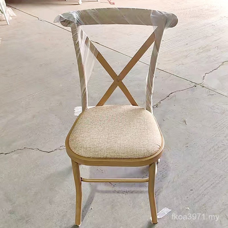 Back Chair Dining Chair Conference Log Color Negotiation Back Chair Banquet Supply Chair Metal Style Cafe Pastoral Chair 0QVB