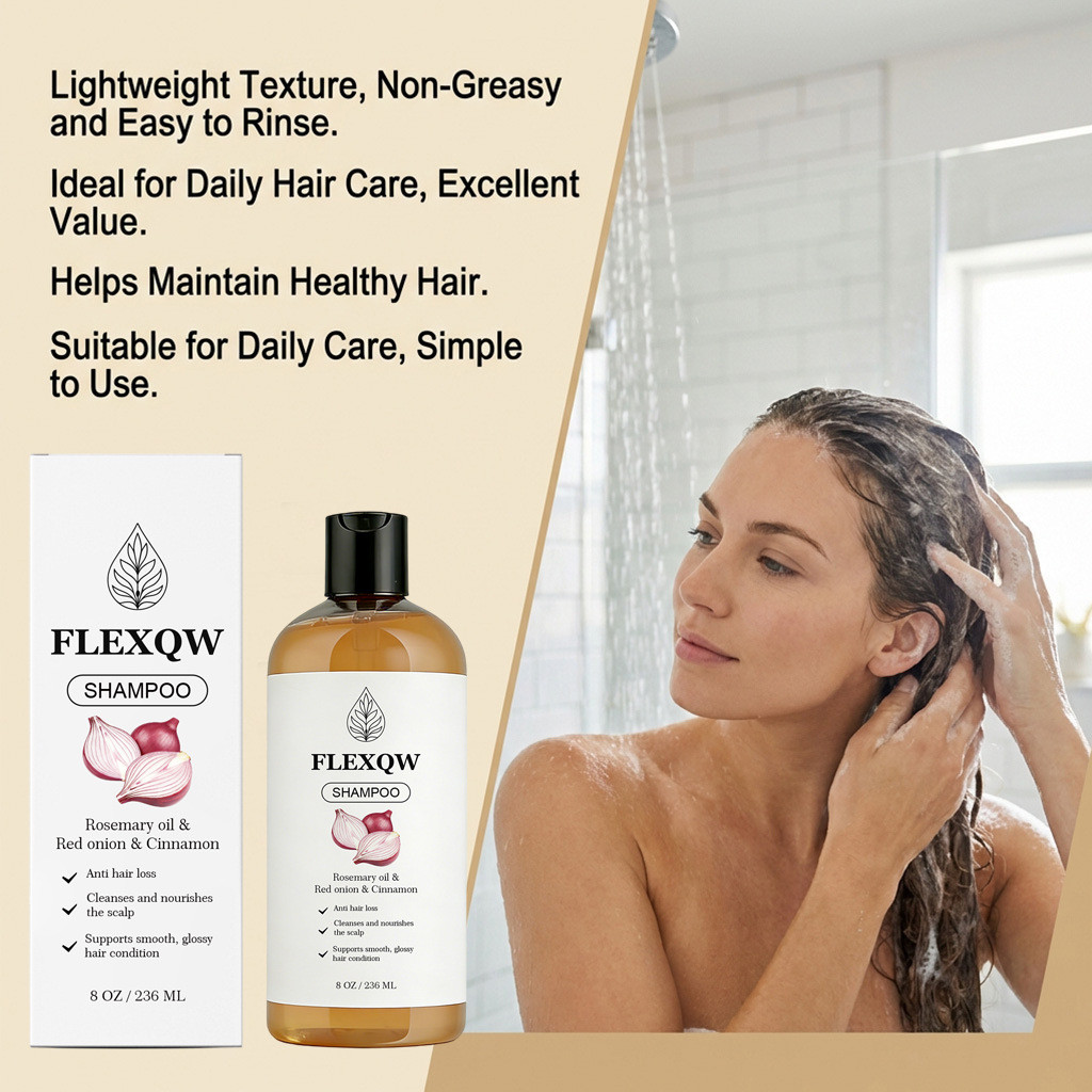 [Ready Stock] Rosemary Onion Cinnamon Shampoo Clean Scalp Care Frizzy Hair Soft Silky Glossy WJG