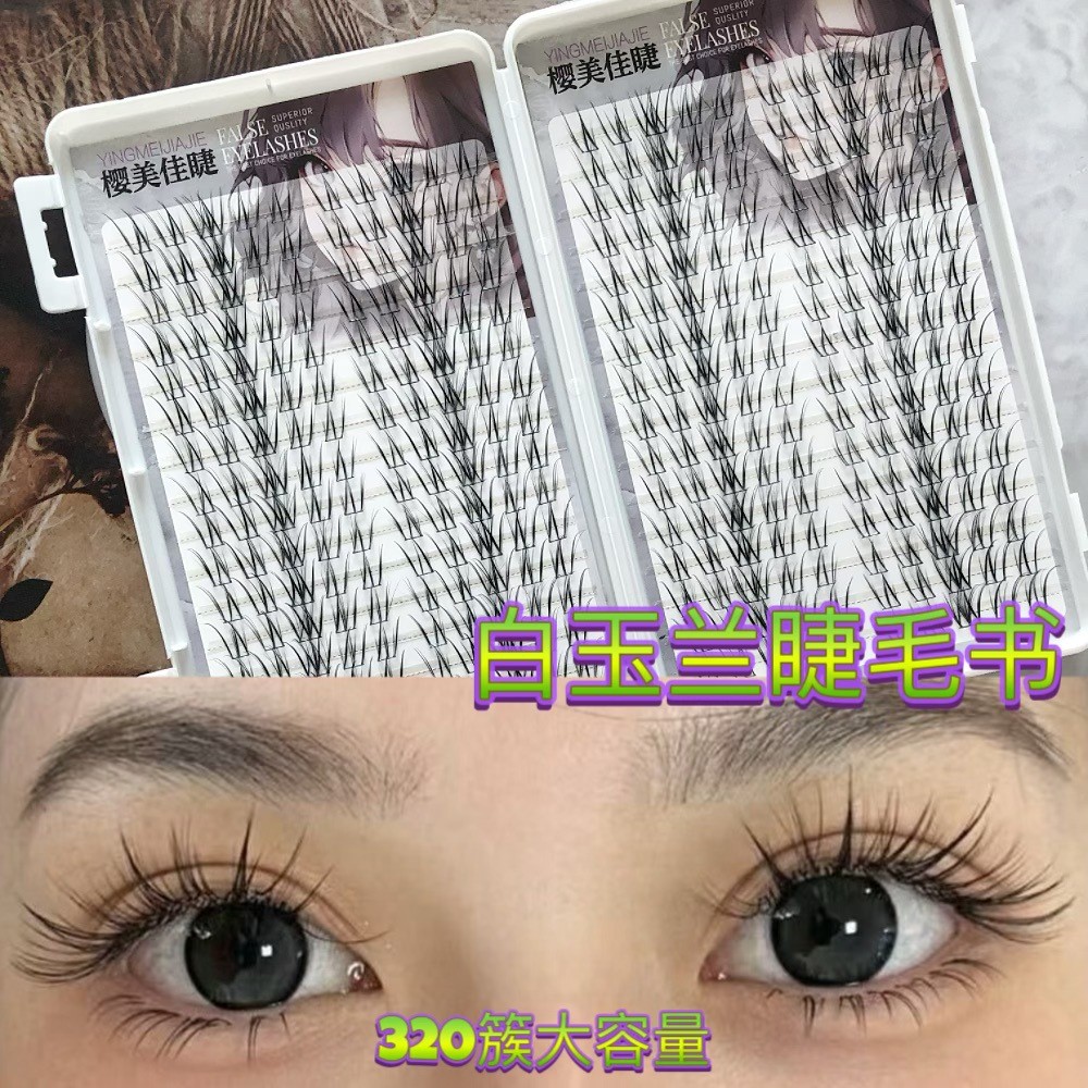 Cross-Border False Eyelashes Large-Capacity Magnolia Eyelash Book Irregular Thai False…