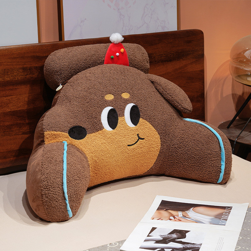 Kusyen sandaran kepala anjing dachshund, sandaran sofa lembut, bantal sokongan pinggang untuk membaca di katil asrama pelajar, bantal tidur besar.