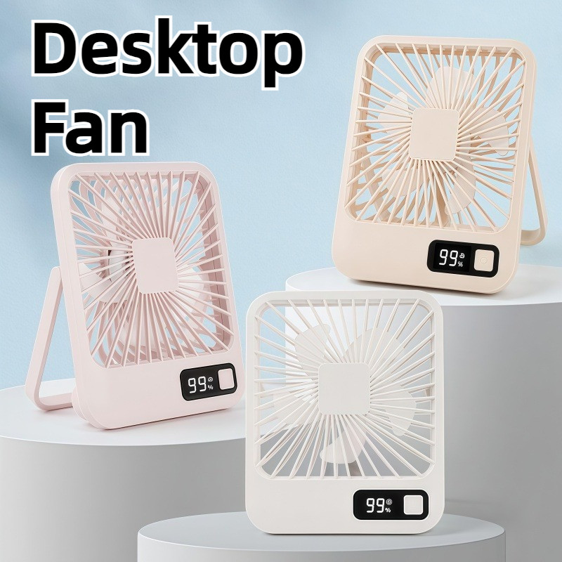 Portable Fan Kipas Mini Desktop Fan Strong Wind USB Rechargeable Foldable Fan Kipas Caj Meja
