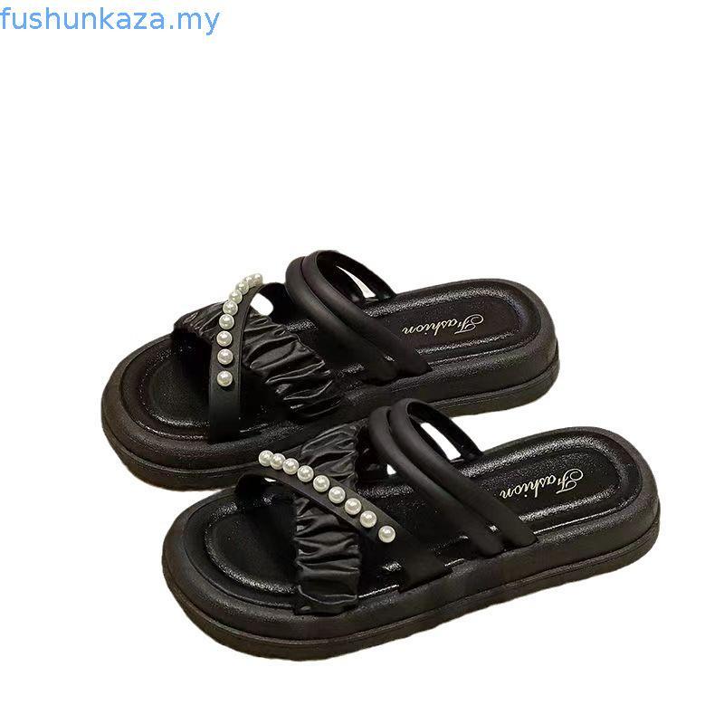 kasut sandal perempuan sandal perempuan Sandals Women Summer 2025 - Thick-Sole Fairy Design | Perfect for Spring & Summer