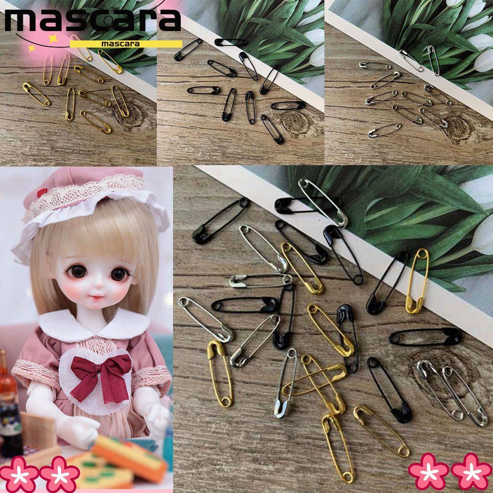 MARA 10pcs Safety Pins Black/Gold/Silver DIY Handmade Ultra-small Mini Sewing Tools