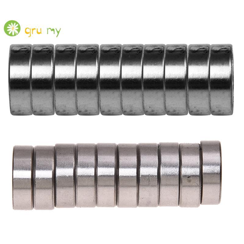 10Pcs Miniature Rubber Sealed Metal Shielded Metric Radial Ball Bearing Model: 607ZZ 7 x 19 x 6MM & 10Pcs Ball Bearing Deep Groove Ball 626-ZZ 6Mm