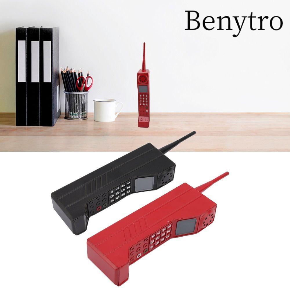 Benytro Portable Old-Fashioned Old Classic Design Metal Vintage Telephone Model Bar