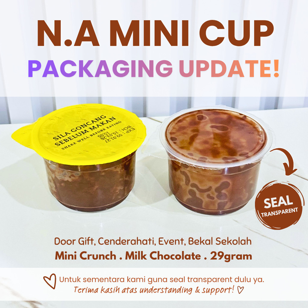 (25PCS keatas RM1.15) DOORGIFT N.A Kokojar Coklat Gelap Leleh 29g Chococup Chocolate Balang 5 Cereal Goodies Choco Jar