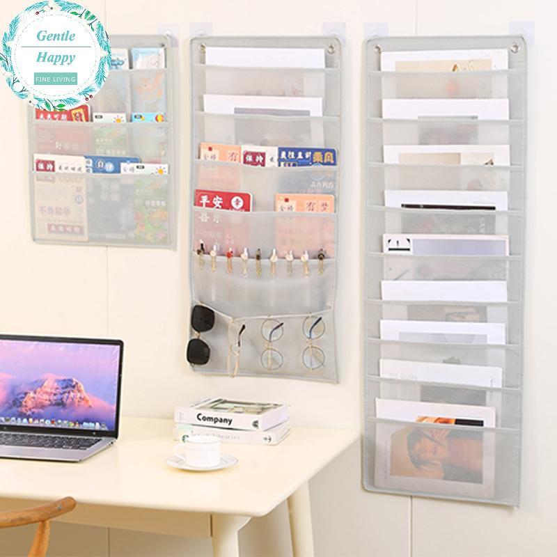 GentleHappy Document Hanging Storage Bag Oxford Cloth Storage Poet Chart Hanging File Folding Holder Cascading Fabric Organizer For Office .