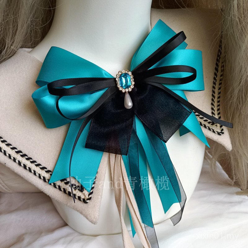 Dark Rita Bow Hair Clip lolita Hair Accessories Side Clip Headdress cos Collar Flower Hatsune Miku Accessories EUNR