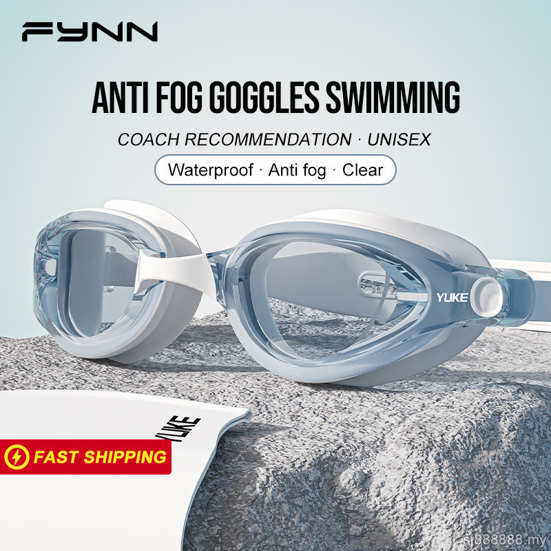 FYNN Goggle Swimming Adult Waterproof Anti Fog Women Men Pool Surf Sports Training Gear 泳镜