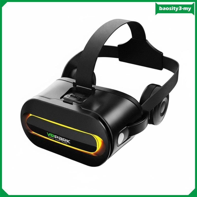 [BaosityfcMY] Vr Headset All in One Deluxe Cinematic Goggles Integrated Headphones Universal Mobile Reality Glasses for Travel