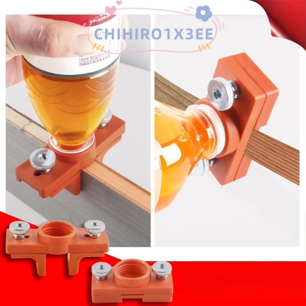 CHIHIRO1X3EE Edge Banding Glue Applicator, Adjustable Orange Board Brush Glue Limiter, Edge Sealing Tool Multifunctional Woodworking Installation Fixture