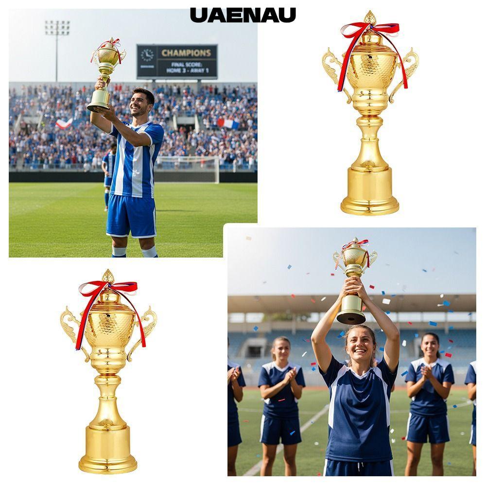 UAENAU High End Medal, Large Size 53/47/42/37CM Metal Trophy, Fans Souvenirs Performance Award Keepsake Design Metal Material Football Trophy Game Stage