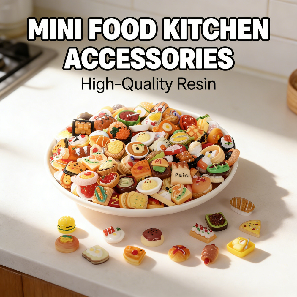 30pcs Toy Mini Kitchen Food Accessory Decorations Handmade DIY Miniature Fruits Vegetables