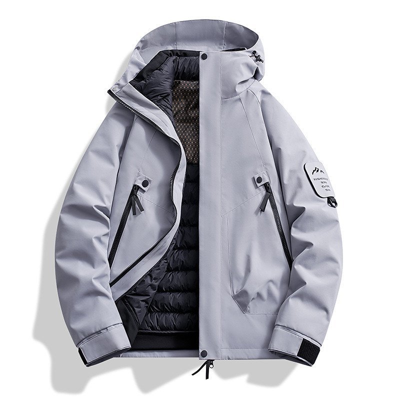 Cycling Windproof Liner 90 Clothing Same Style Down Waterproof Three-in-One Outdoor Men Women Warm Style Jacket IZOM
