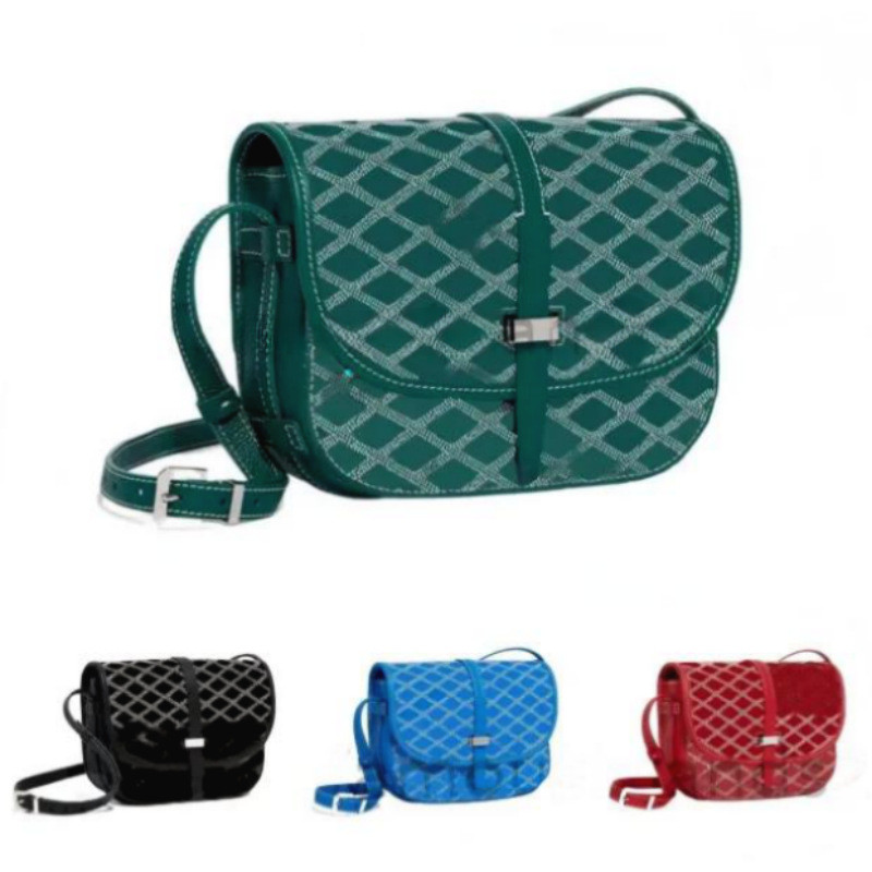 ANY2 Go--rd Messenger Bag Saddle Dog Teeth Small Square Bag Men Women Old Flower One Shoulder Diagonal Bag