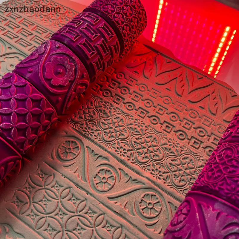 [ZXN] Renaissance Pattern Clay Stamp Roller for Ceramic Texture Wheel Pottery Embossing DIY Craft Modeling Handcrafted Art Tool [VN]