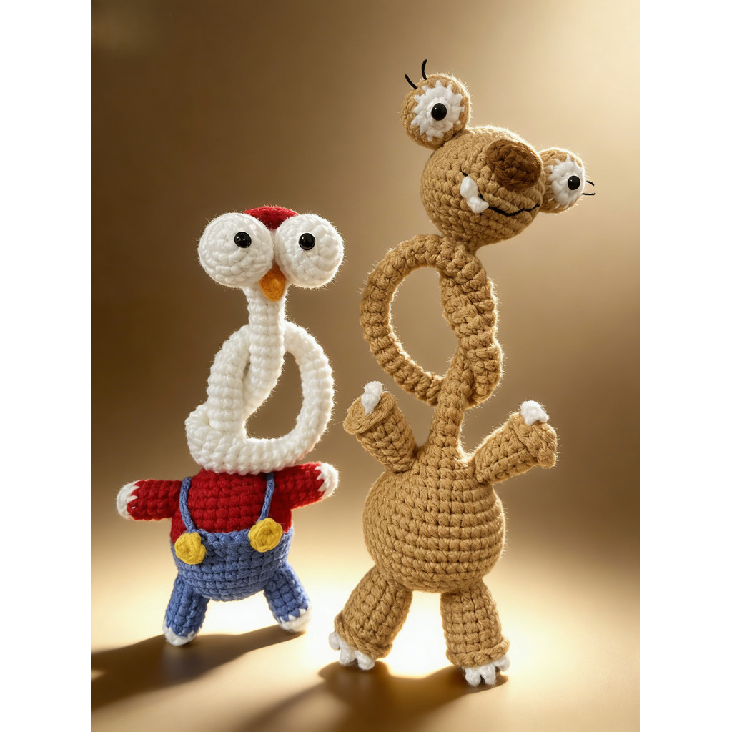 diy Long Neck Cuckoo Chicken Sloth Wool Line Hand-woven Materialgan829df2