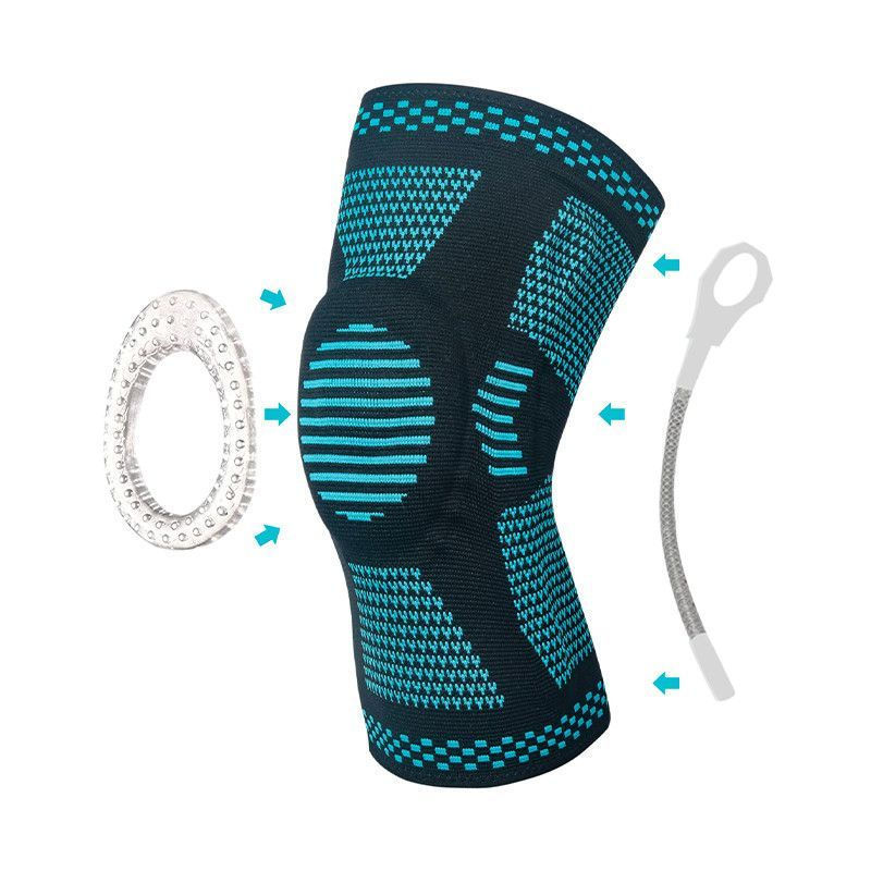 TQ~Sports Knee Pads Anti-Slip Knee Protection Joint Climbing Skipping Rope Cycling Running Fitness Basketball Outdoor Protective Gear Shock A