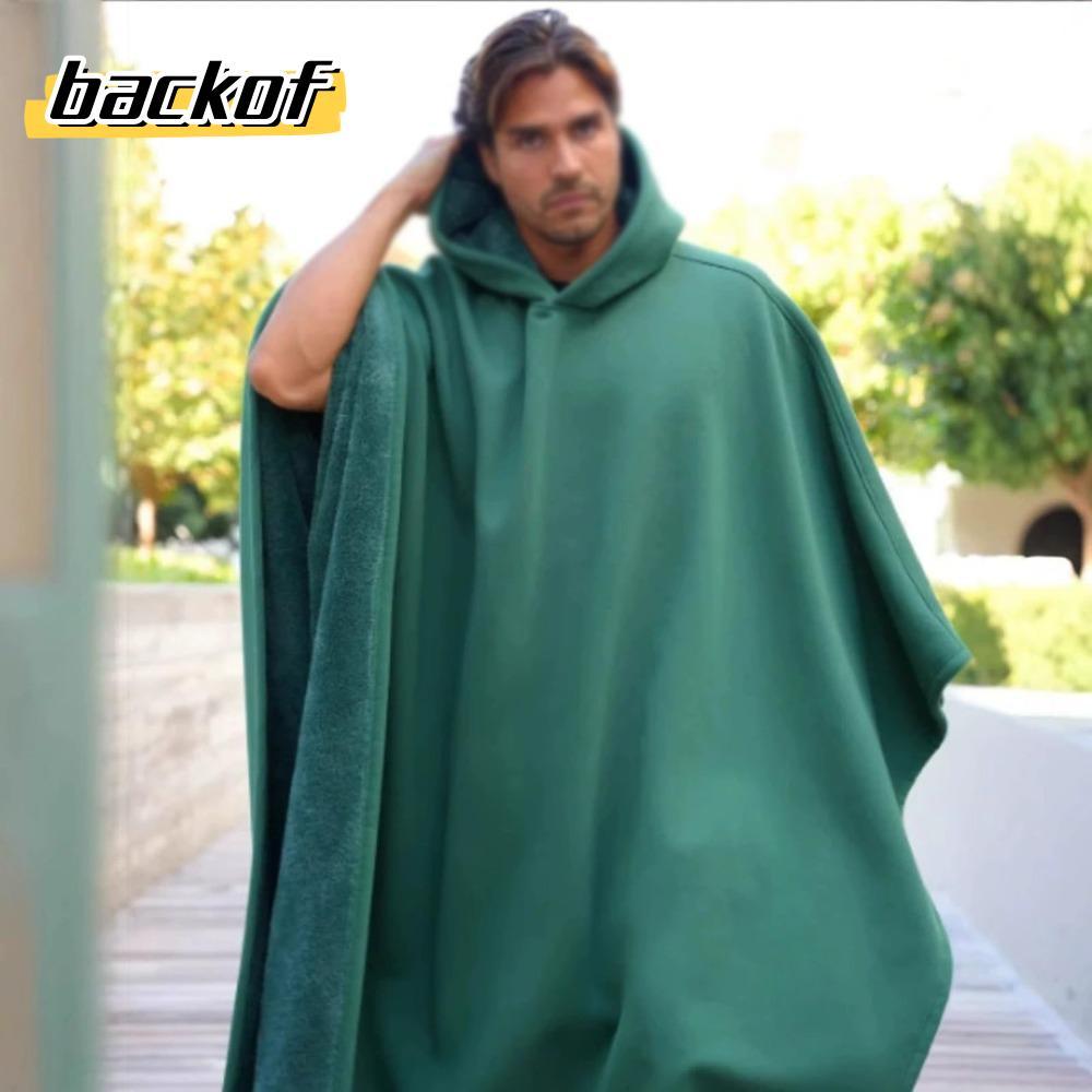 BACKOF Cloak top, Good Quality Solid Color Indio Cloak Hoodie, Fashion Blanket Punk Loose With Hat Men Sweatshirt Casual