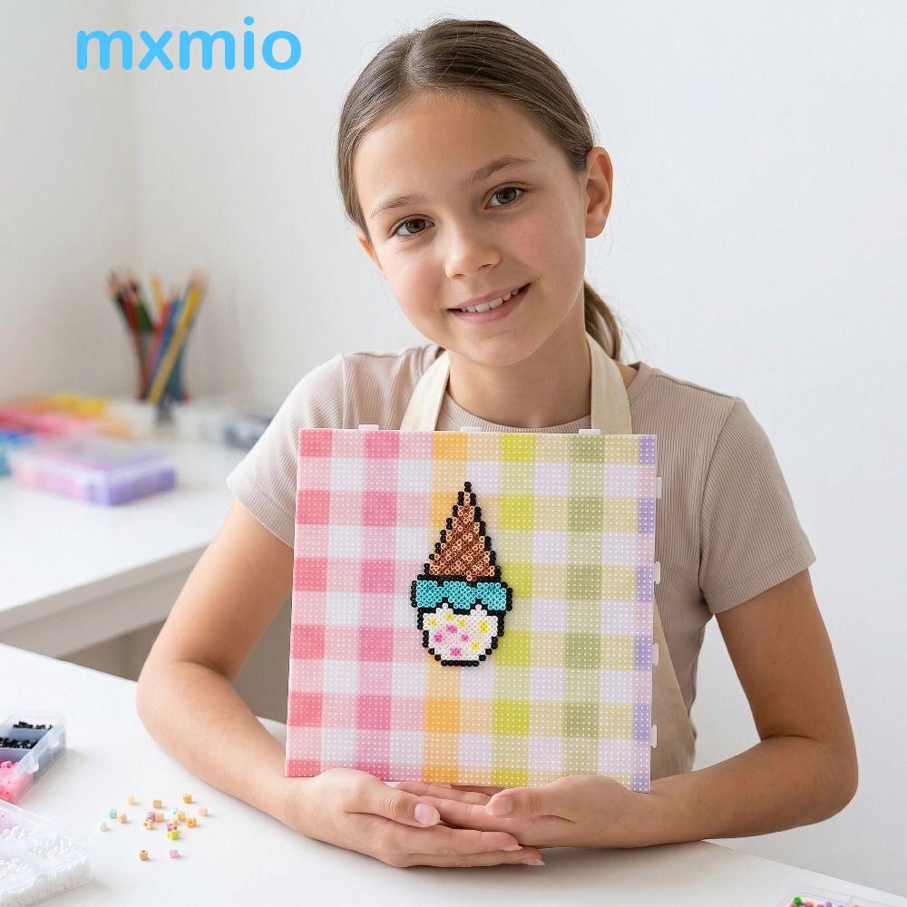 MXMIO Fuse Beads Pegboards, 104x104 Pins 2.6mm Beads Perler Beads Boards, Easy To Use Creative DIY Square Hama Beads Pegboards Educational Toys