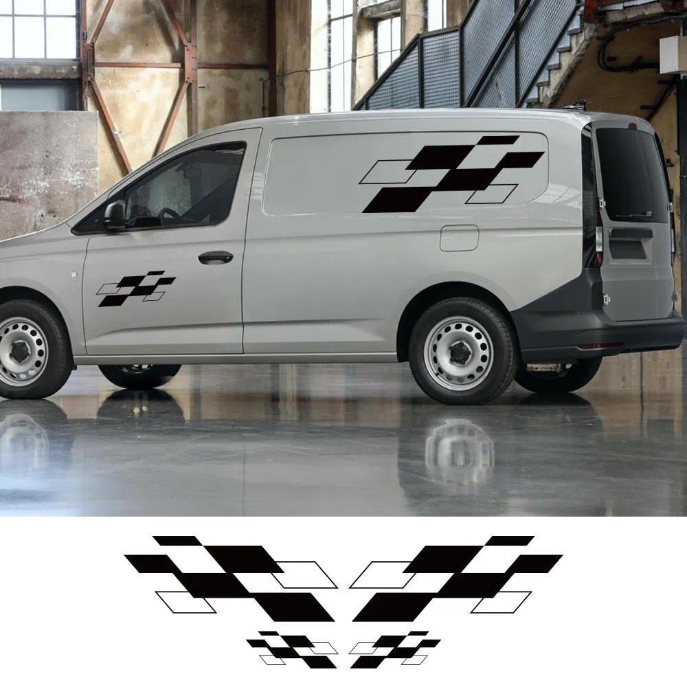 4PCS Car Stickers For Volkswagen VW Caddy MK1 MK2 MK3 MK4 4 3 2 Maxi Kombi Camper Van Graphics Vinyl Decals Tuning Accessories