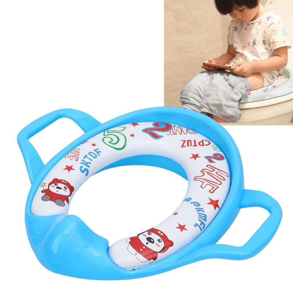 jodyaccessories.ph Baby Potty Training Seat for Boys Girls Toddler Soft Cushion with Non Slip Base Handles Splashing