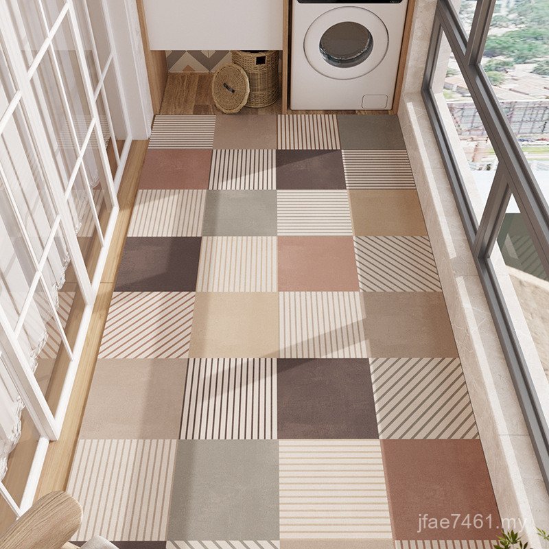 Spread Geometric Yangke Anti-slip Large Area Full Leather Waterproof Disposable Table Floor pvc2026 Sunscreen Horse Year Mat Scrub EYGI