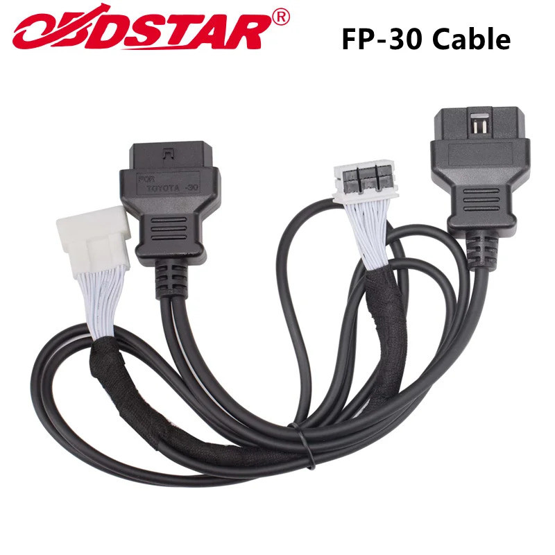 Kabel OBDSTAR FP-30 untuk Toyota 30 PIN Kabel 4A 8A-BA Proximity Semua Kunci Hilang Bypass PIN digunakan dengan X300 DP Plus/G3/X300 Pro4