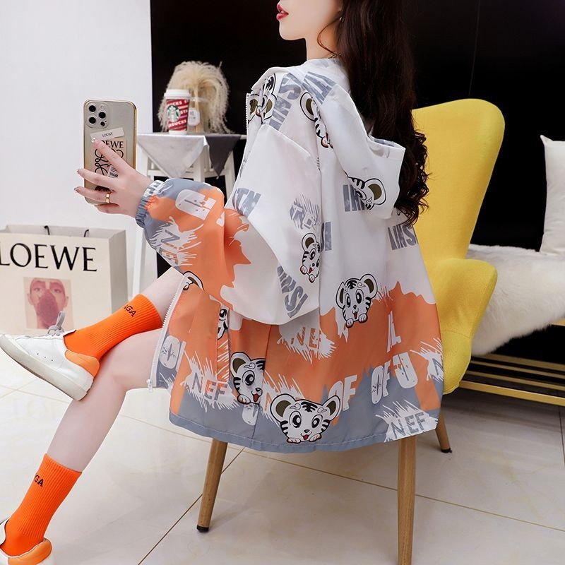 Thin Style Zipper Cardigan Sunscreen Clothing Jacket Women Summer High-End Fried Street 2023 Korean Version Casual Western Style Sunscreen Clothing 0420FSY01