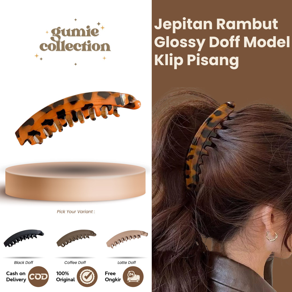 GC - 13CM HAIR CLIP BANANA CLIP JEDAI SALON FASHION FASHION KOREAN STYLE AESTHETIC PREMIUM