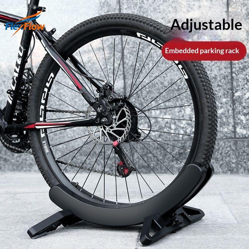 Eas Road Bike Display Ra Adjustable Floor Standing Bicycle Parking Holder Secure Storage Solution for Garage Apartment Ate
