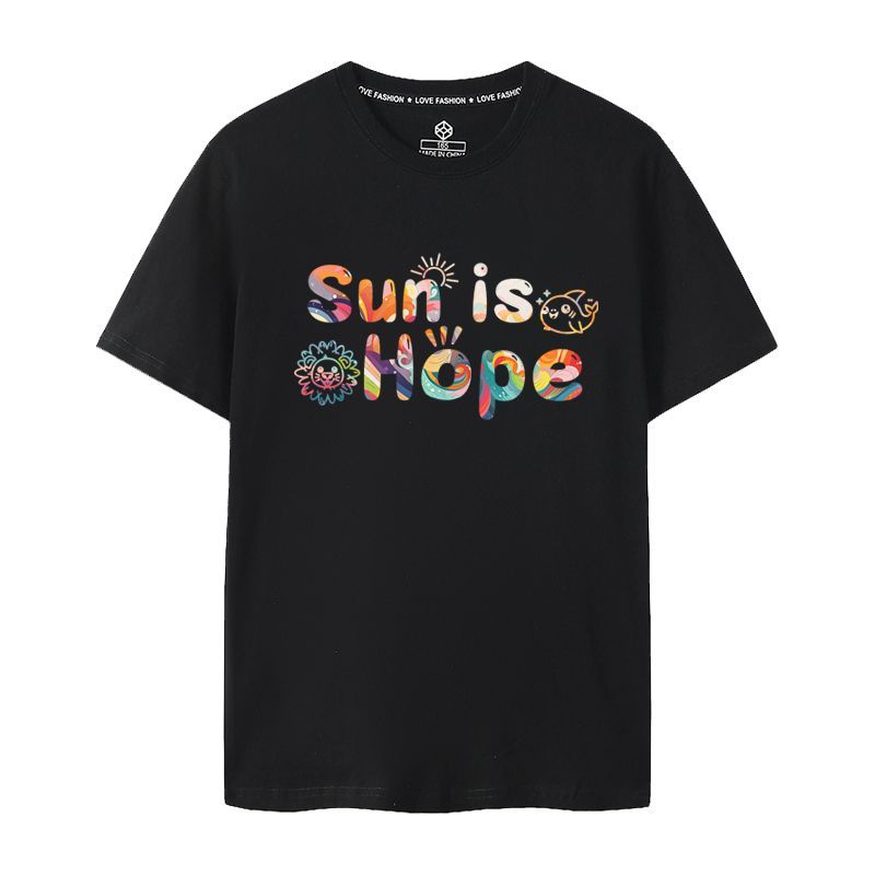 2024 Satou Combination Cultural Shirt Short-Sleeved T-Shirt SUN Yingsha Wang Chuqin SUN IS HOPE Paris Merchandise Support 6427