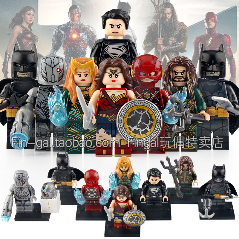 Xinhong X0312 Justice League Superman Wonder Woman Batman Flash Steel Bone Building Block Minifigure Toy