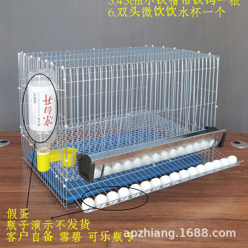 Sangkar pembiakan puyuh, sangkar puyuh kecil untuk telur, sangkar pembiakan rumah untuk anak ayam, burung, burung unta, burung merpati, kakak tua, pengeluaran telur.