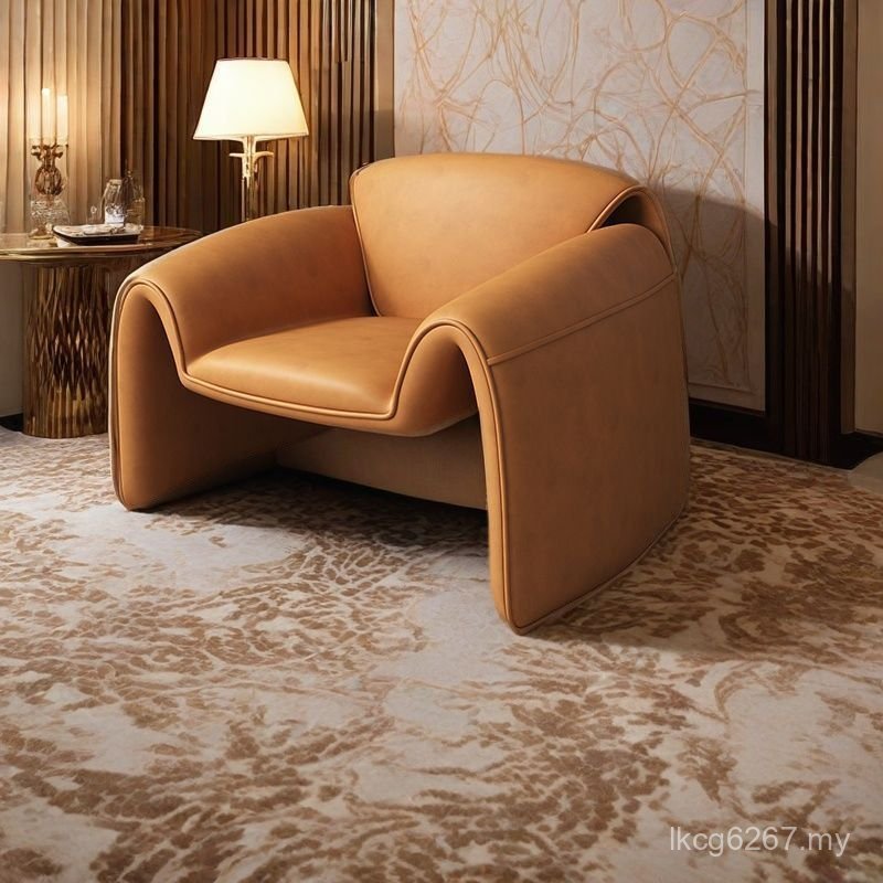 Sofa Chair Style Crab Casual Single Lazy Simple Luxury Net ins Light Red Curved Furniture AE7N