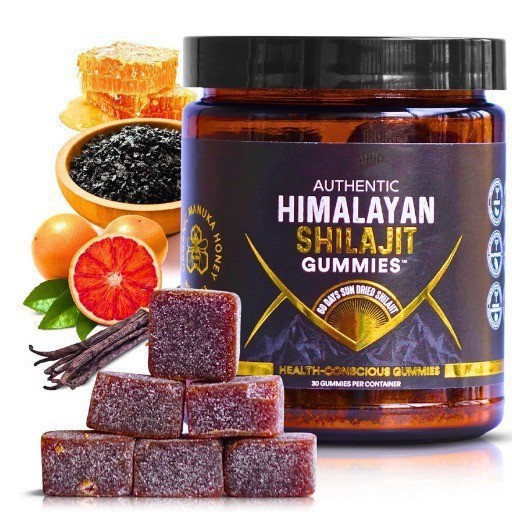 Shilajit Shilajit Gummies Makanan Gula-gula Perisa Madu Bahan Semulajadi Berkhasiat Boleh Diproses