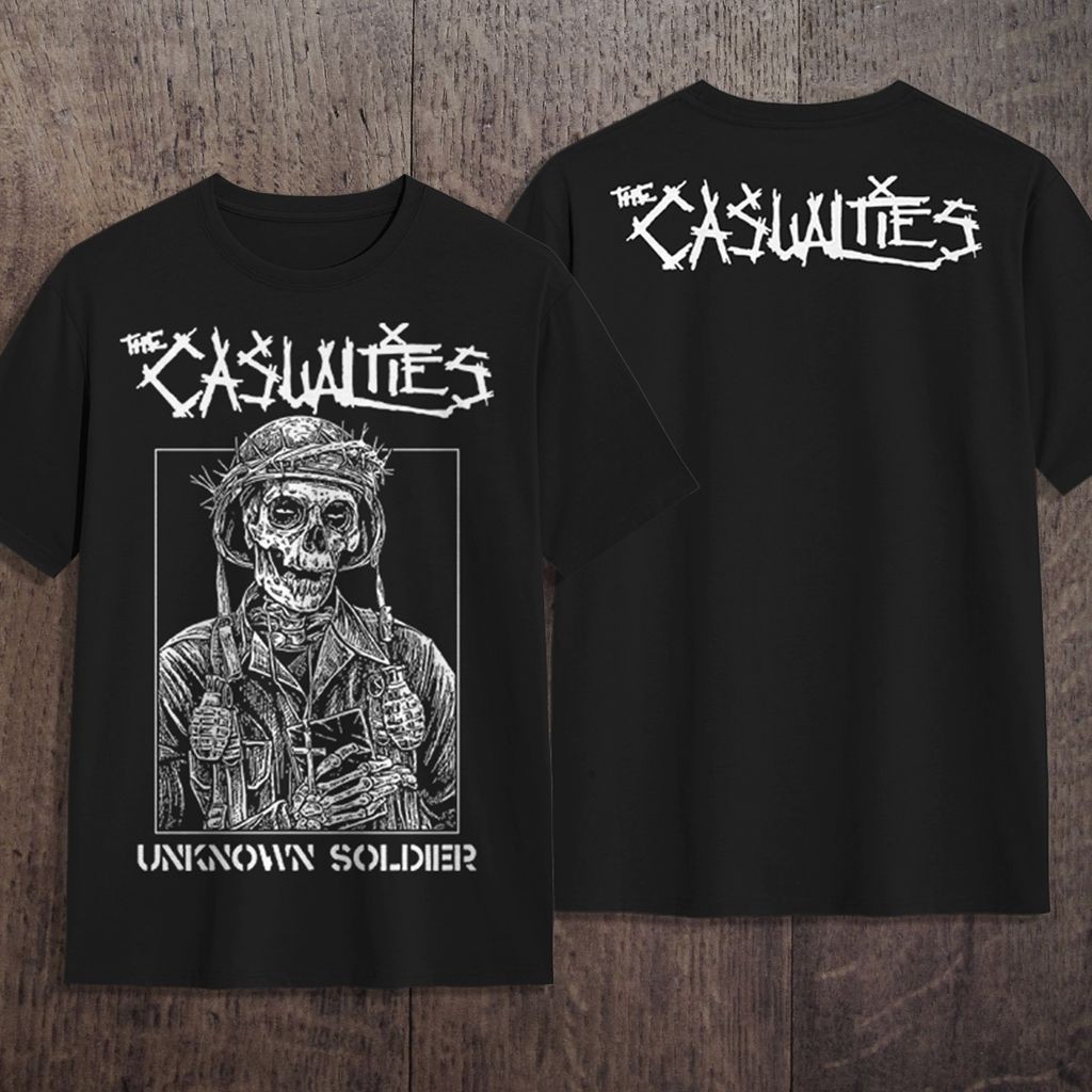 THE CASUALTIES PUNK BAND T-SHIRT (UNKNOWN SOLDIER)S-5XL