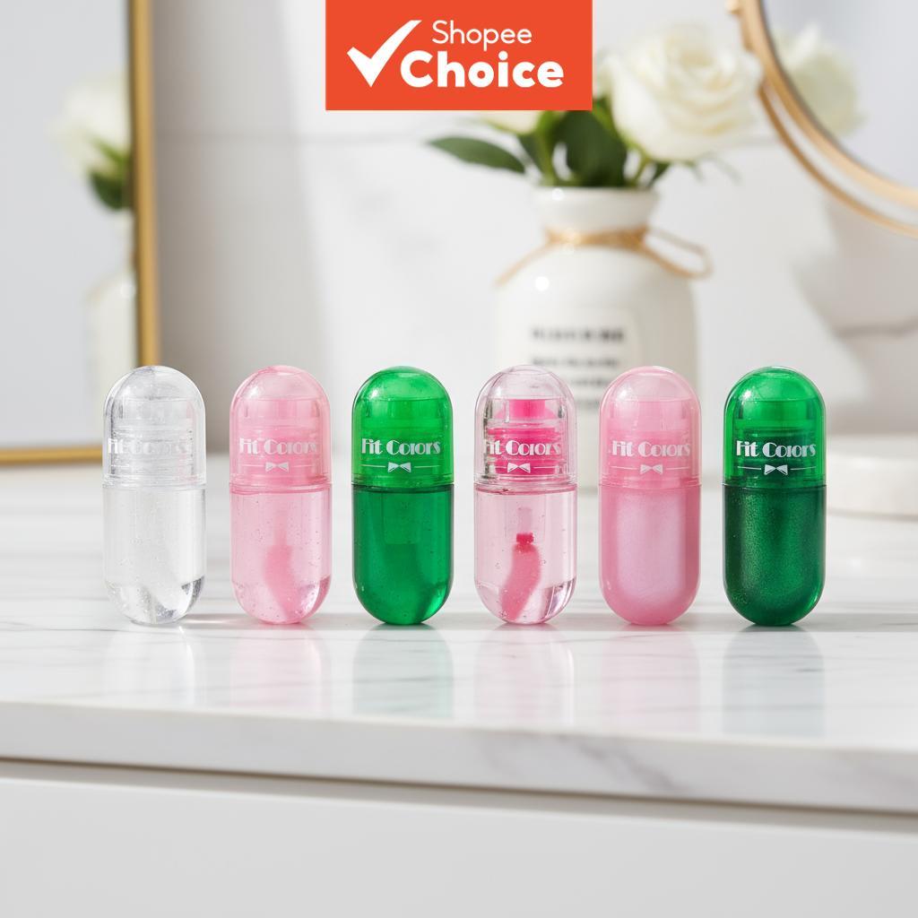 FIT Colors Fruit Capsule Warm Tone Rich Lipstick Pearl Lip Gloss Transparent Watery Glow