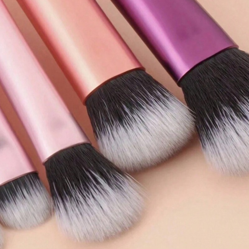 Style Outdoor Multicolor Portable Eyeshadow Brushes 10Pcs Travel Set Bag Berus Pembayang Mata Pelbagai Warna Mudah Alih - Image 5