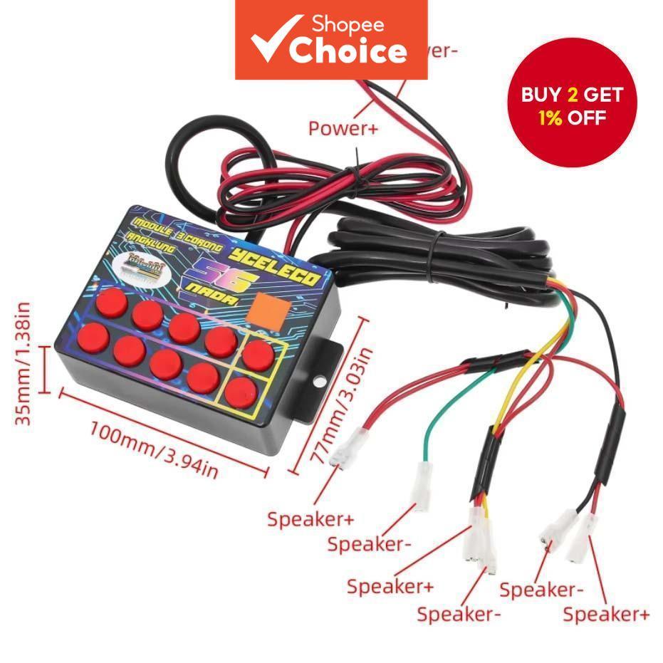 New Car Truck Vehicle 56 Melodies Motorcycle Horn Controller Auto Horn Easy Installation Electronic Musical Horn Penghawa Dingin Kereta Baru Kenderaan Lori 56 Melodi Pengawal Horn Motosikal Horn Pemasangan Mudah Horn Elektronik Muzikal