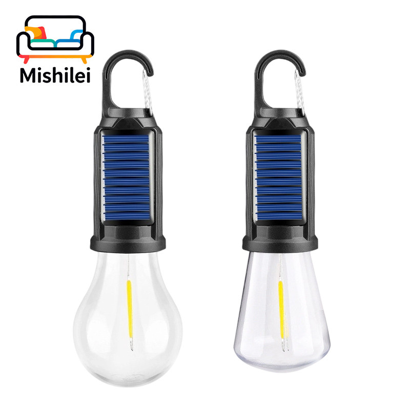 Mishilei 3 Models Solar Outdoor Camping Lantern Light Bulb Lampu Berkhemah Camping Lamps户外露营灯泡