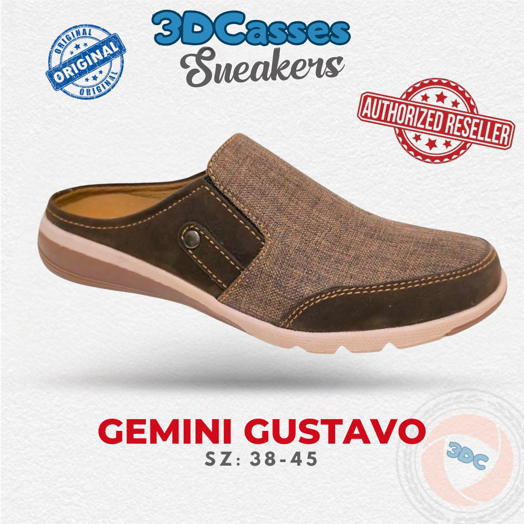 GEMINI GUSTAVO SHOES - ORIGINAL GEMINI BRAND MEN'S BUSTONG SLIP-ON SHOES