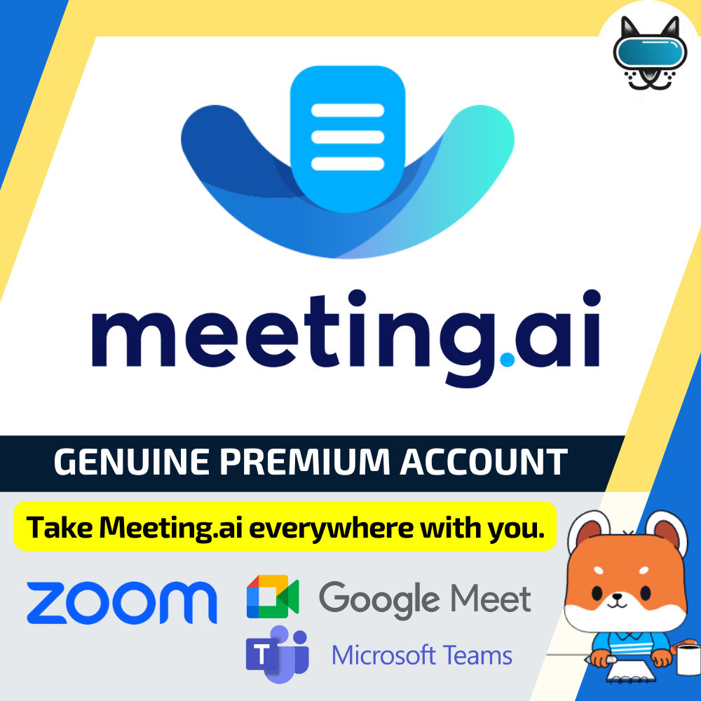 Meeting AI Premium Account Top#1 AI Meeting AI Notes for IRL and Online Meeting.ai PRO