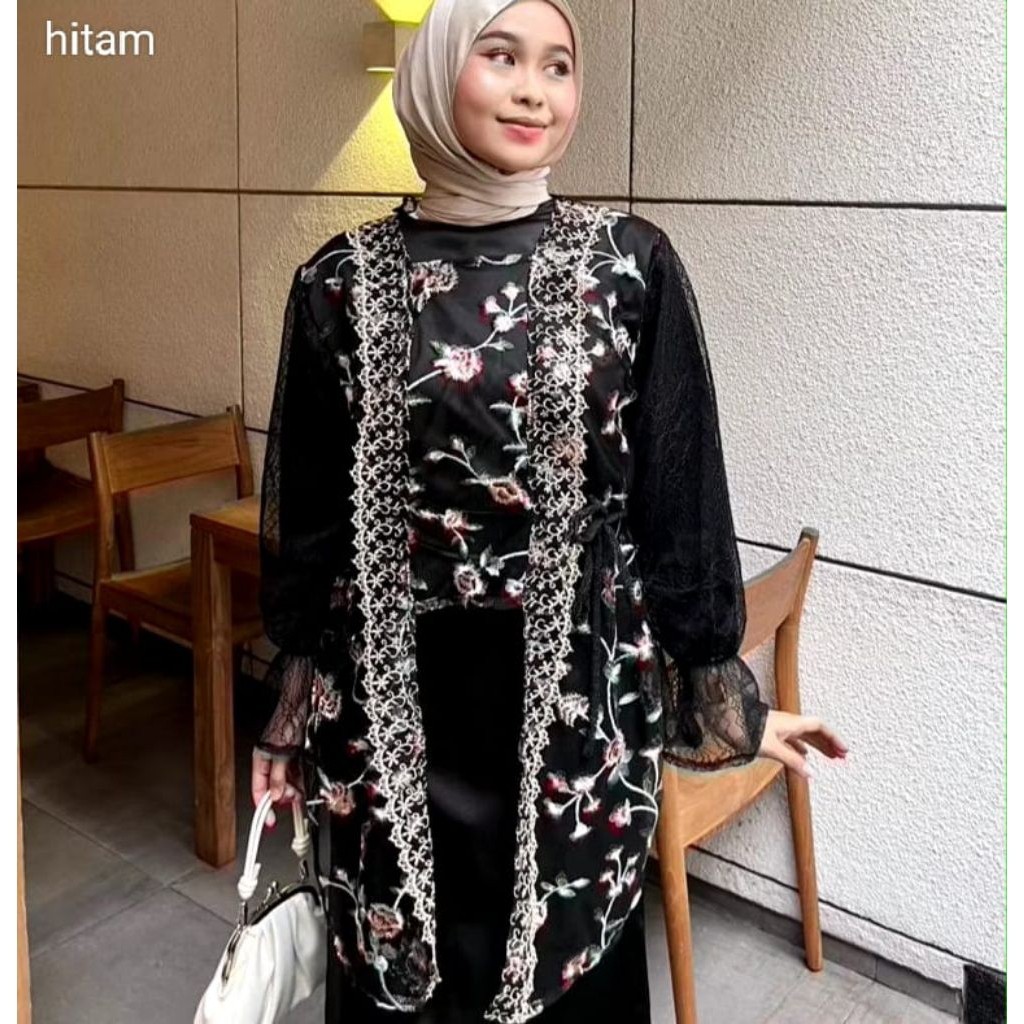 Multi Durable ONESET BURKAT TULLE GARDANIA|KEBAYA TUNANGAN|KEBAYA WISUDA|KEBAYA KONDANGAN|KEBAYA MODERN|KEBAYA TERBAR... - Image 3